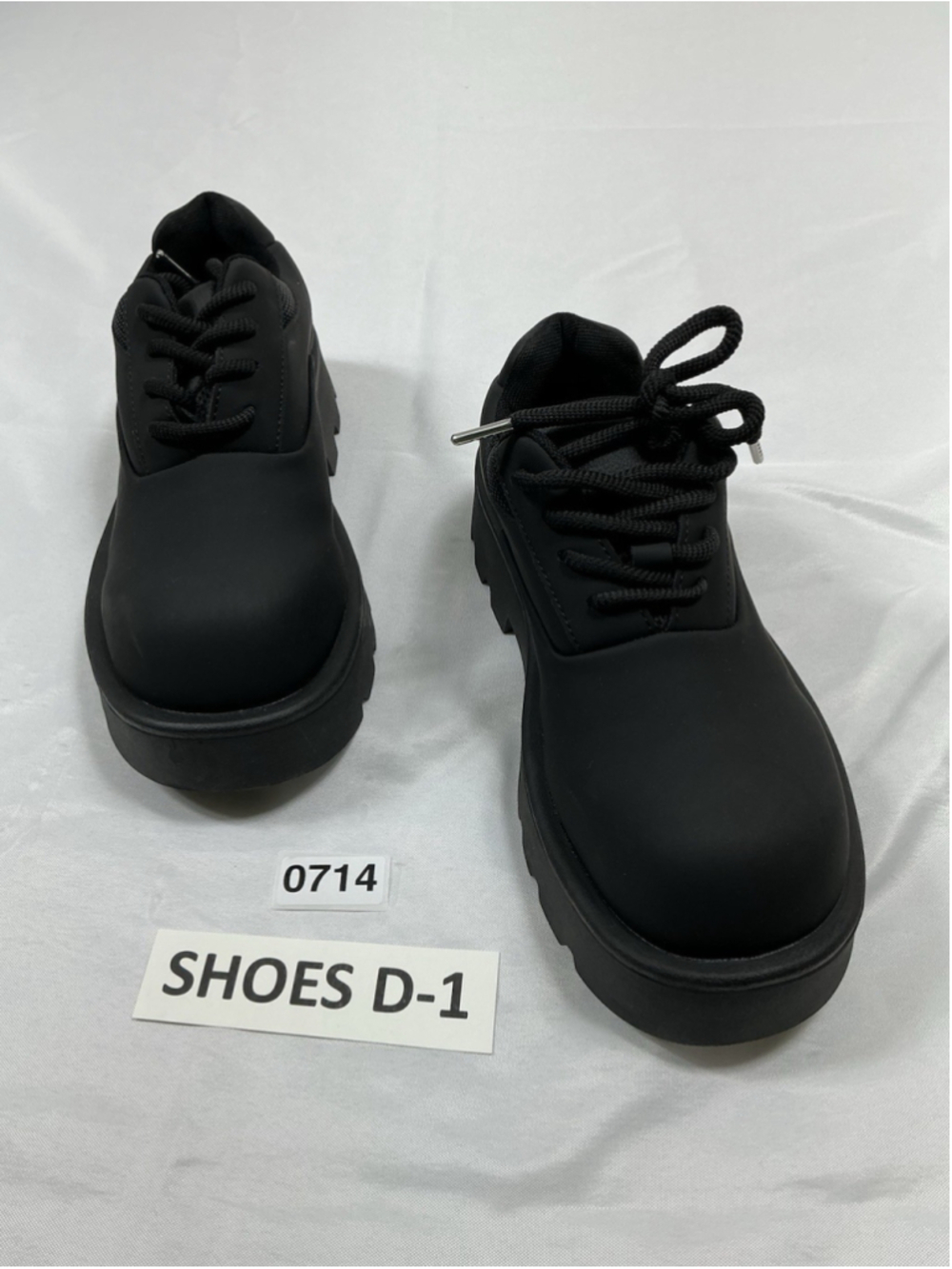 Men’s New Fashion Platform Chunky Lace Up Oxfords Black Size 255 US 8